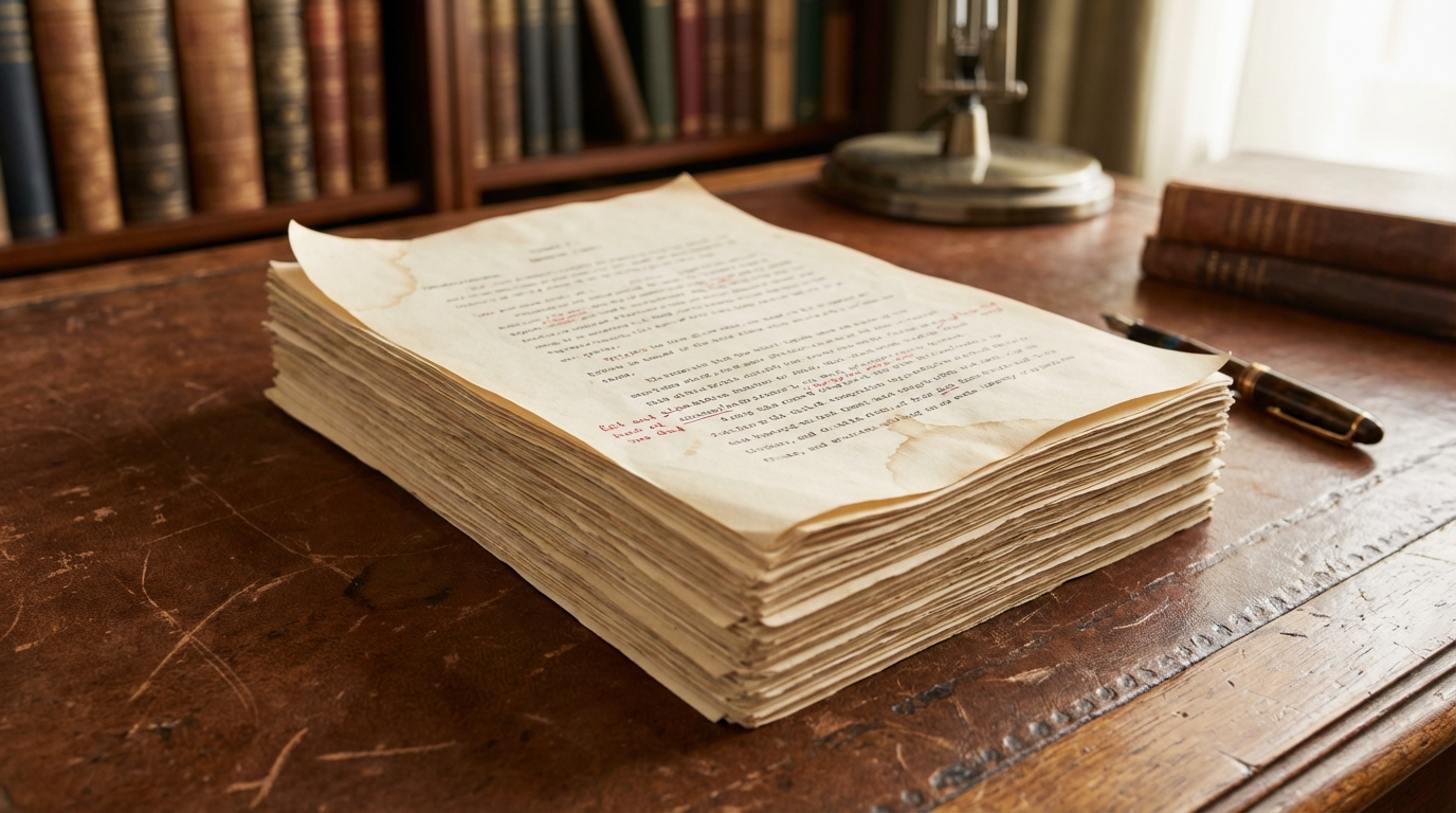 Manuscript and research materials